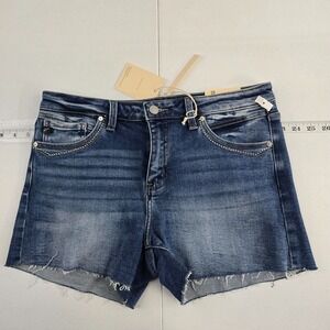NWT‎ Kancan mid rise midi shorts size 29 denim womens 7167